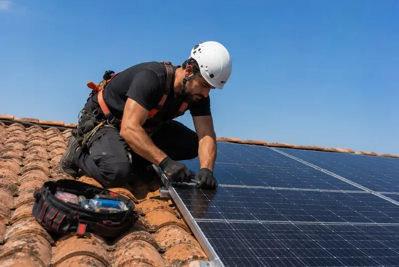 Maintenance et monitoring de panneaux solaires à Chavagne